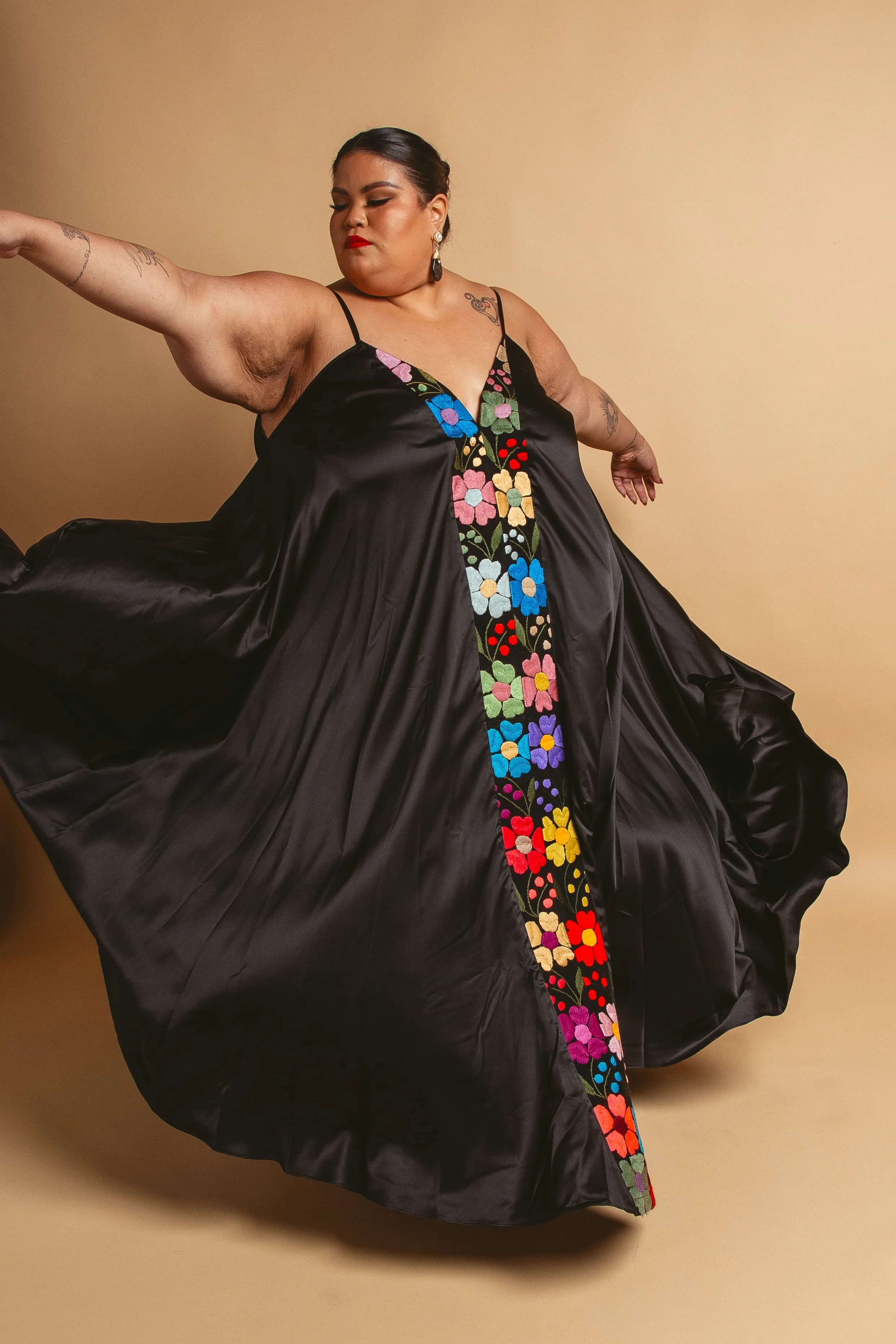 Floral Silk Dress
