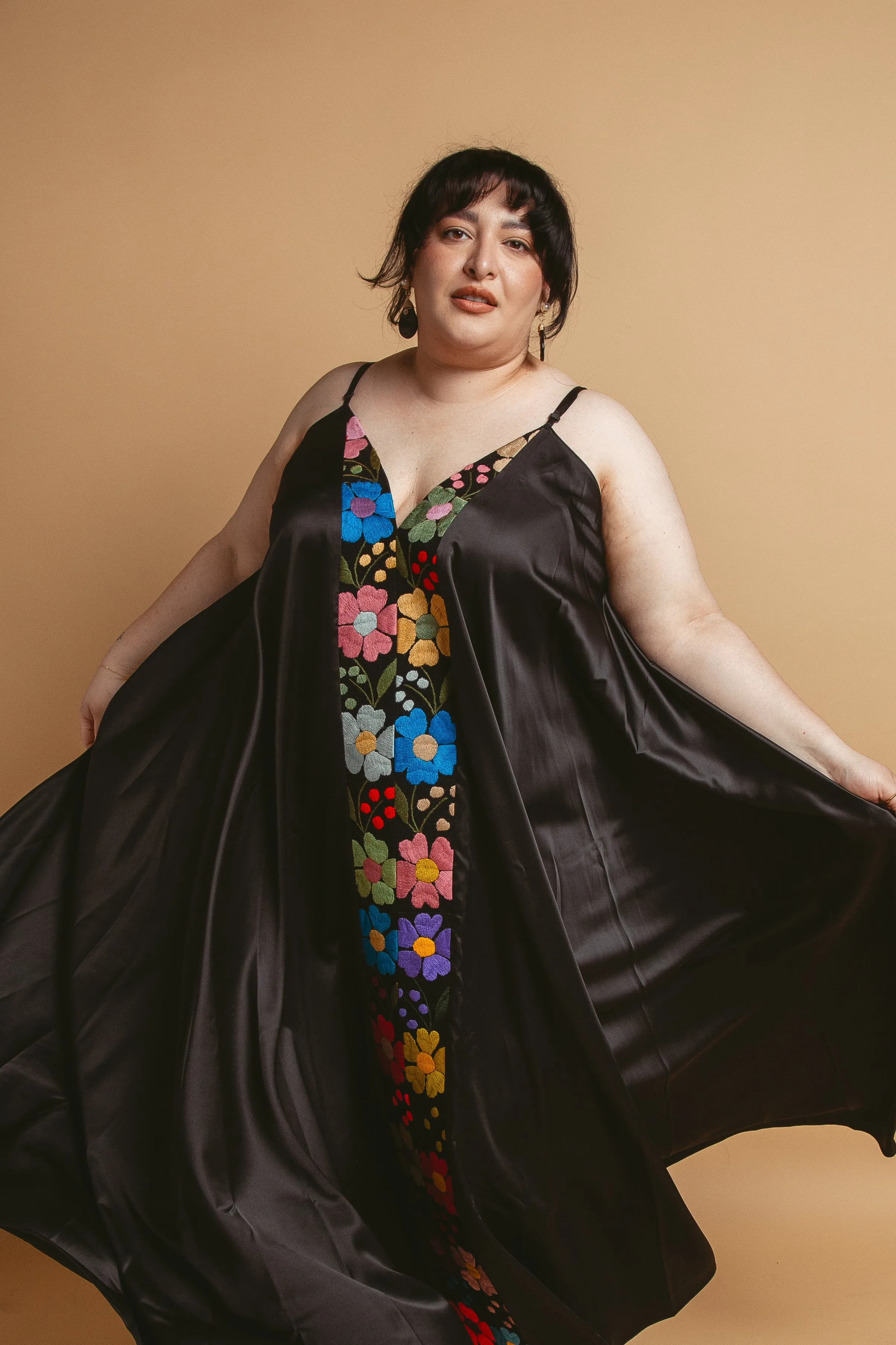 Floral Silk Dress