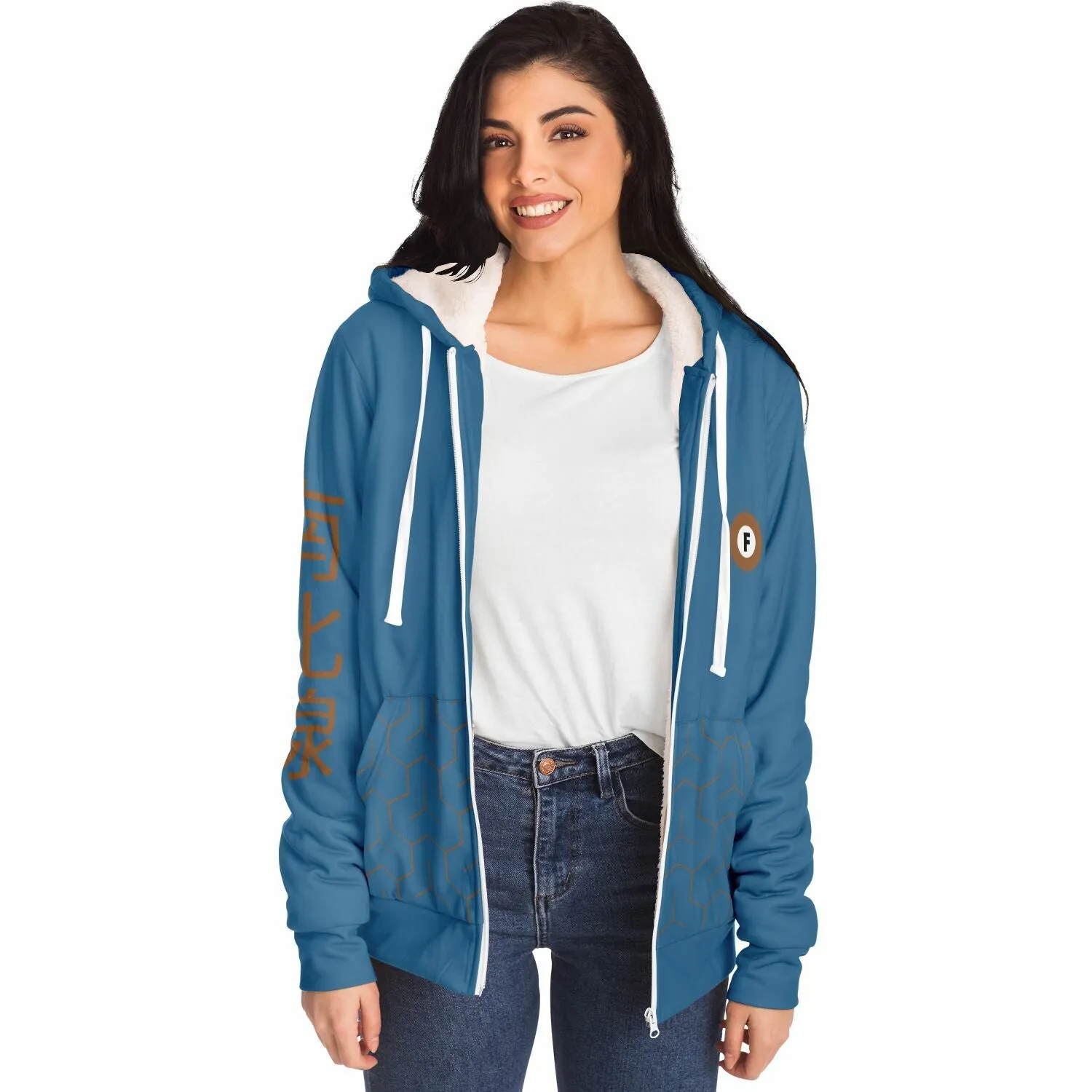 Fukutoshin Line Ultra-Soft Microfleece Zip Hoodie