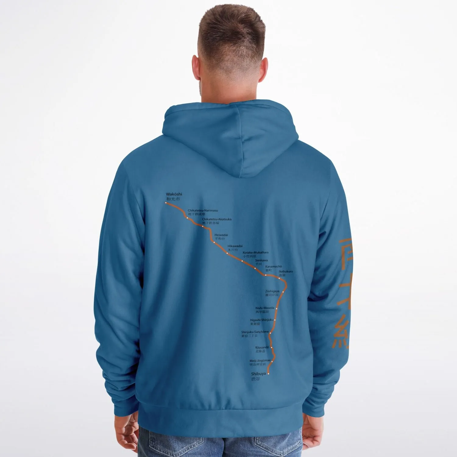 Fukutoshin Line Ultra-Soft Microfleece Zip Hoodie