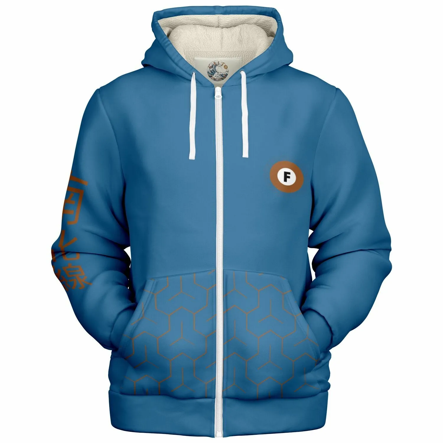 Fukutoshin Line Ultra-Soft Microfleece Zip Hoodie