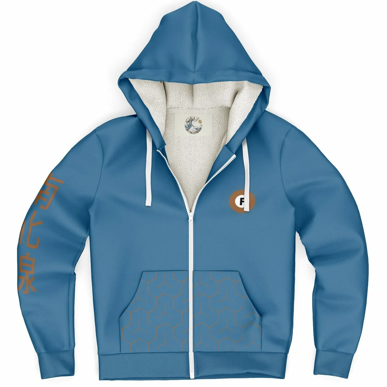 Fukutoshin Line Ultra-Soft Microfleece Zip Hoodie