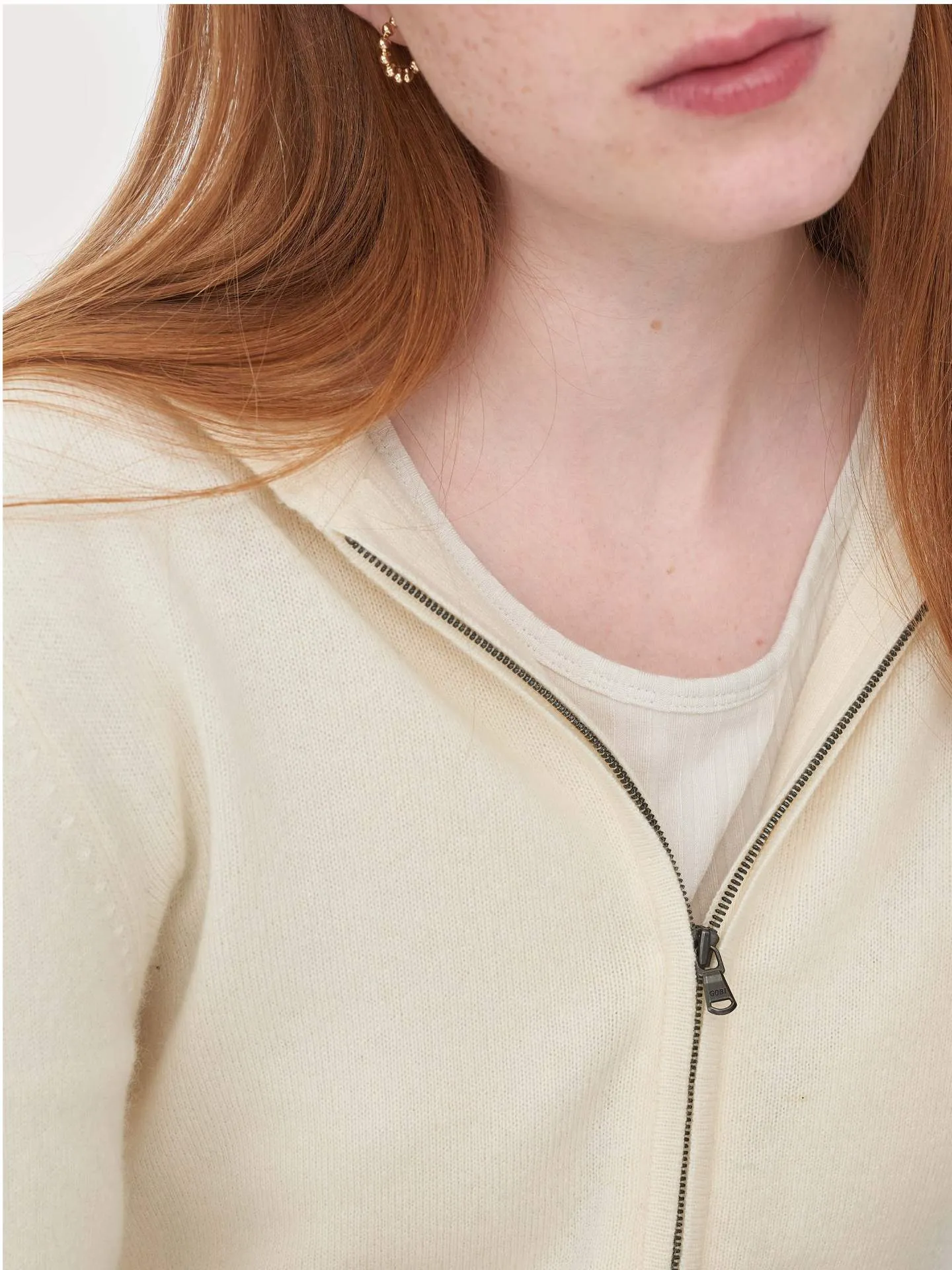 Full-Zip Cashmere Hoodie