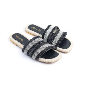 Glitter wave slipper