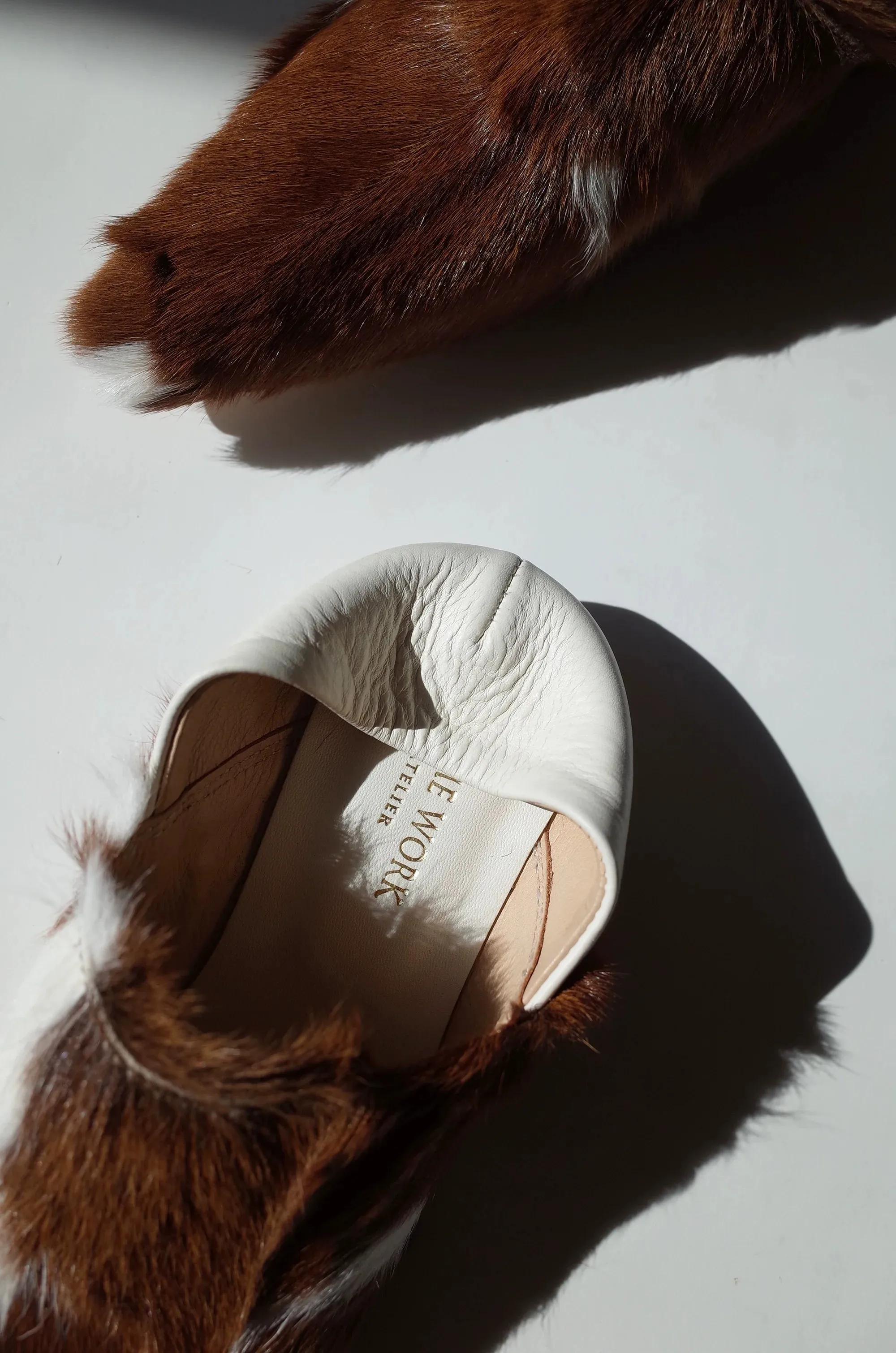 Goat Wool Pointed Toe Babouche