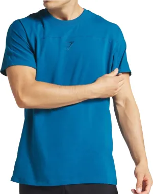 Gymshark Compound Short Sleeve Mens Training Top - Blue