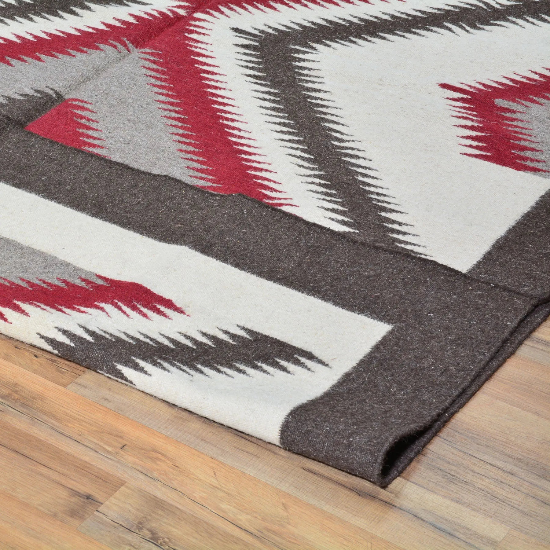 Hand-Woven Navajo Style Southwestern Design FlatWeave Rug (Size 6.0 X 9.0) Cwral-6945