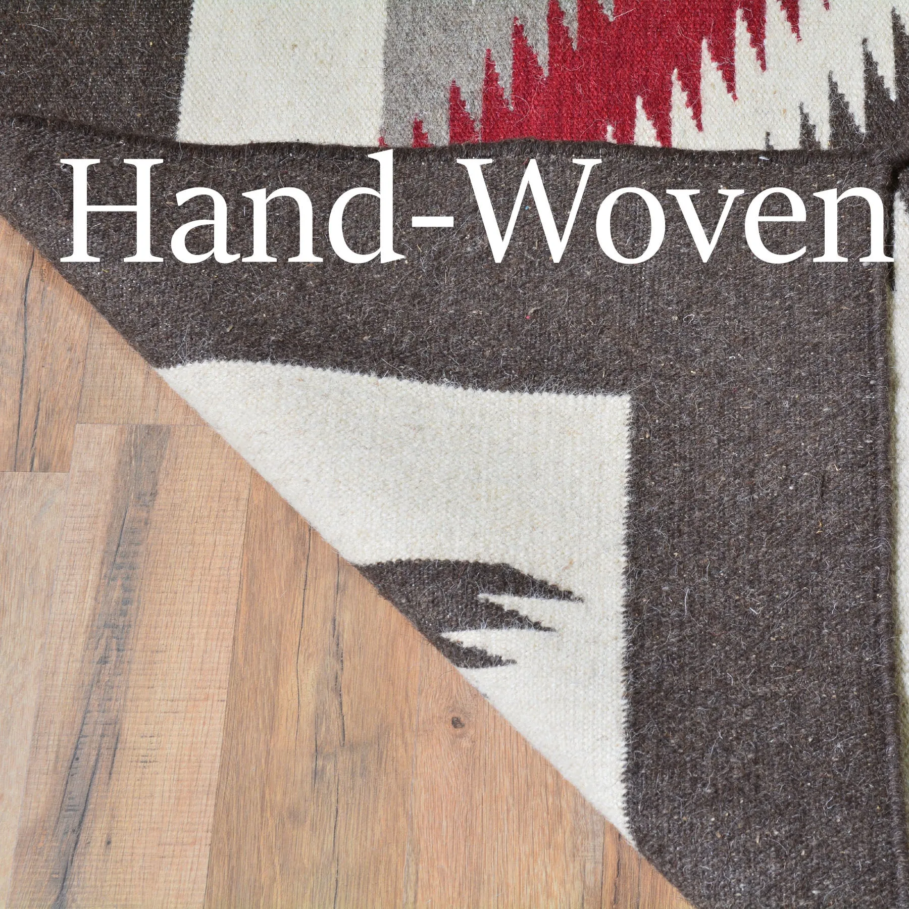 Hand-Woven Navajo Style Southwestern Design FlatWeave Rug (Size 6.0 X 9.0) Cwral-6945