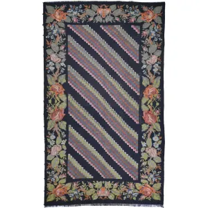 Hand-Woven Reversible Bessarabian Maldivian Kilim Handmade Rug (Size 6.7 X 11.6) Cwral-10170