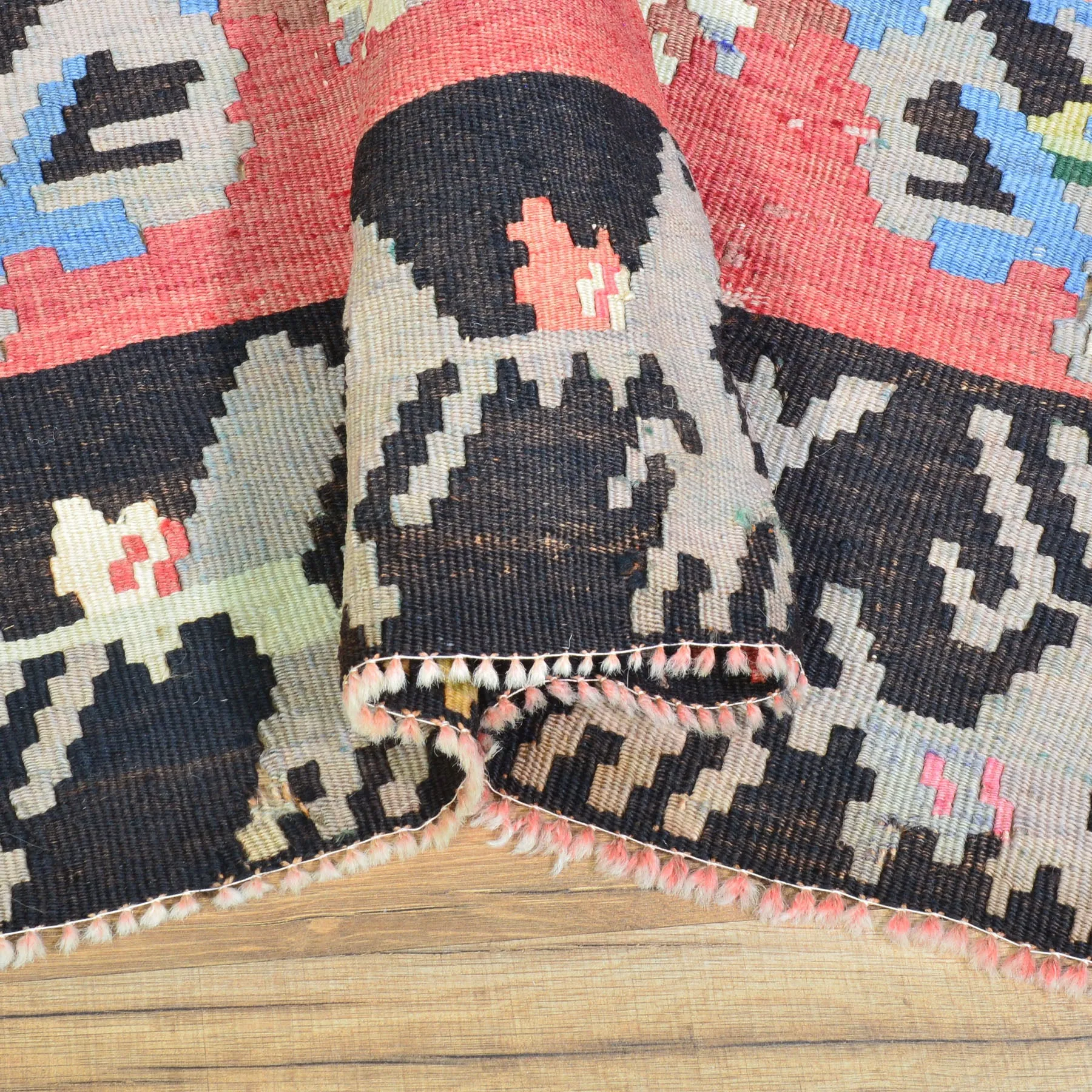 Hand-Woven Turkish Besarabian Kilim Flatweave Handmade Wool Rug (Size 4.11 X 7.0) Brrsf-1383