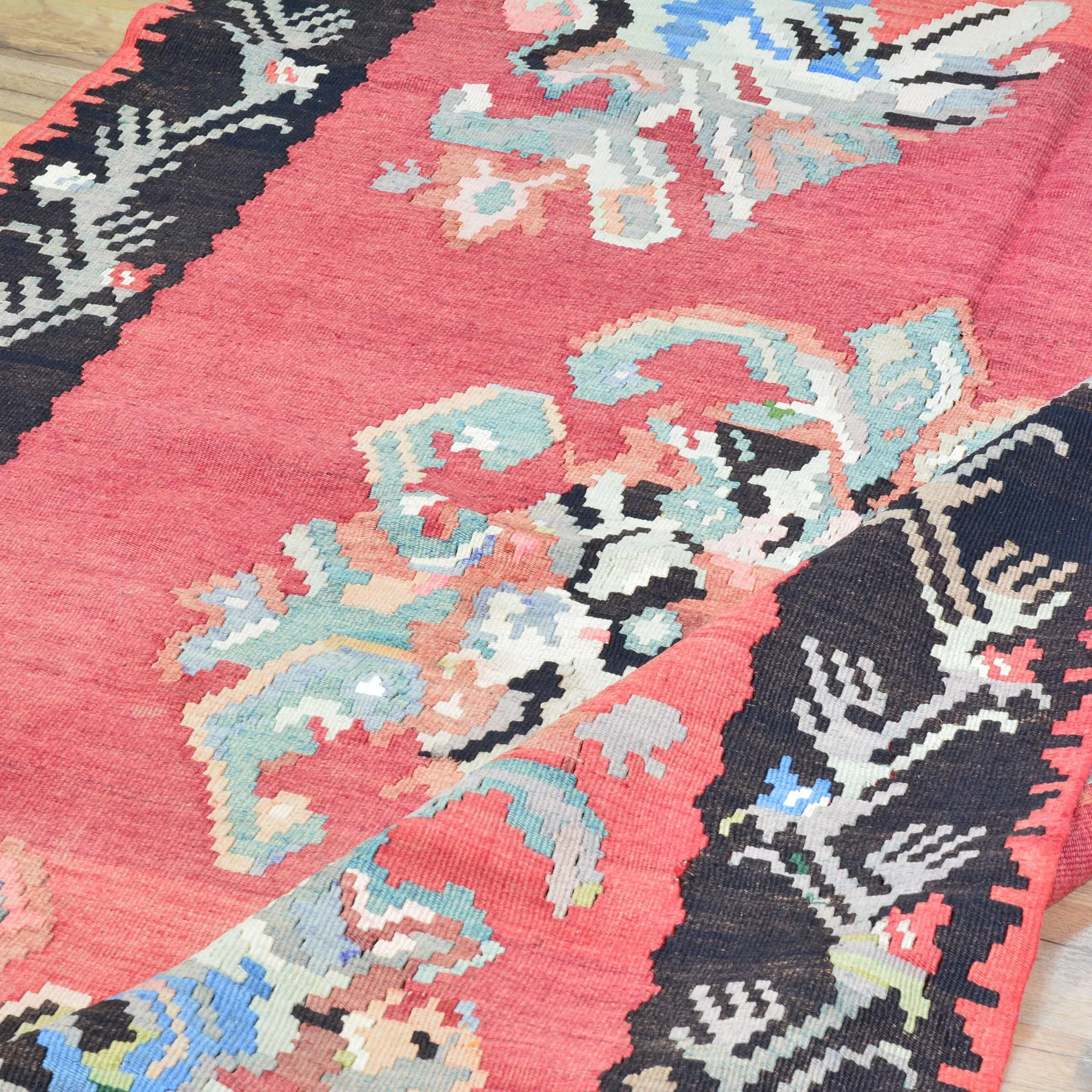 Hand-Woven Turkish Besarabian Kilim Flatweave Handmade Wool Rug (Size 4.11 X 7.0) Brrsf-1383