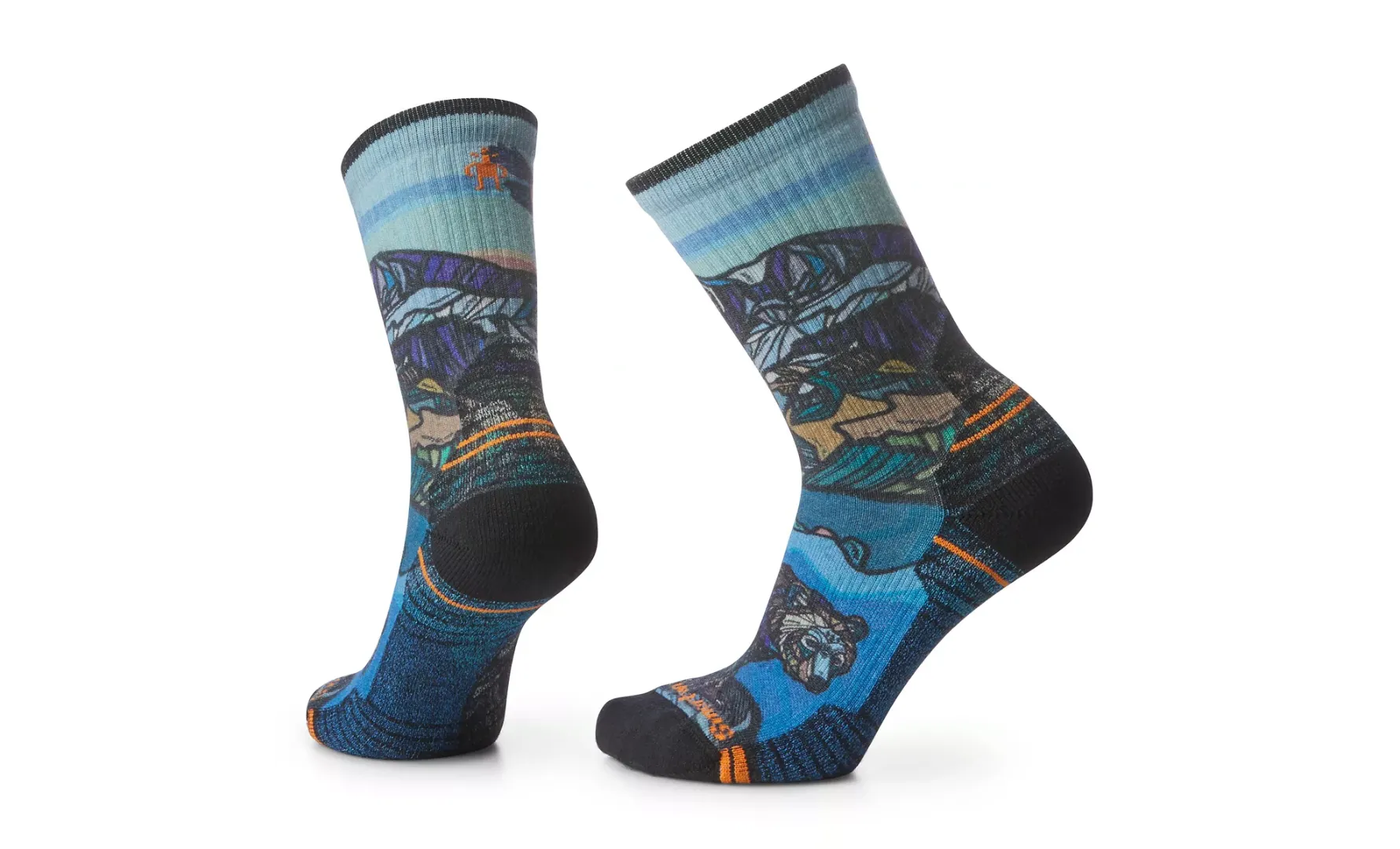 Hike Light Cushion Icy Range Print Crew Socks (Women's) - SW001988