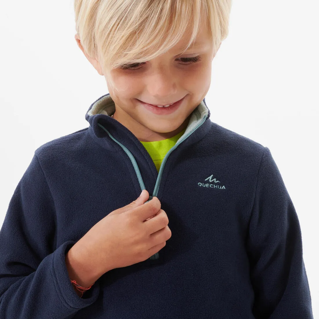 Hiking fleece - MH100 - Green - children 2-6 years