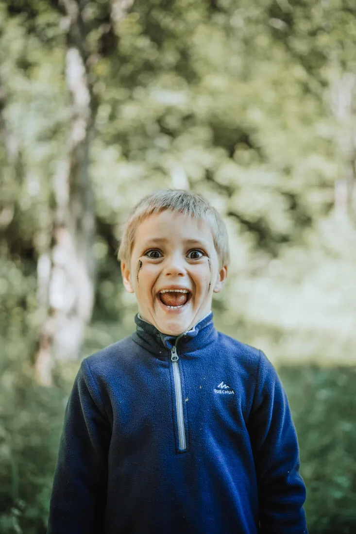 Hiking fleece - MH100 - Green - children 2-6 years