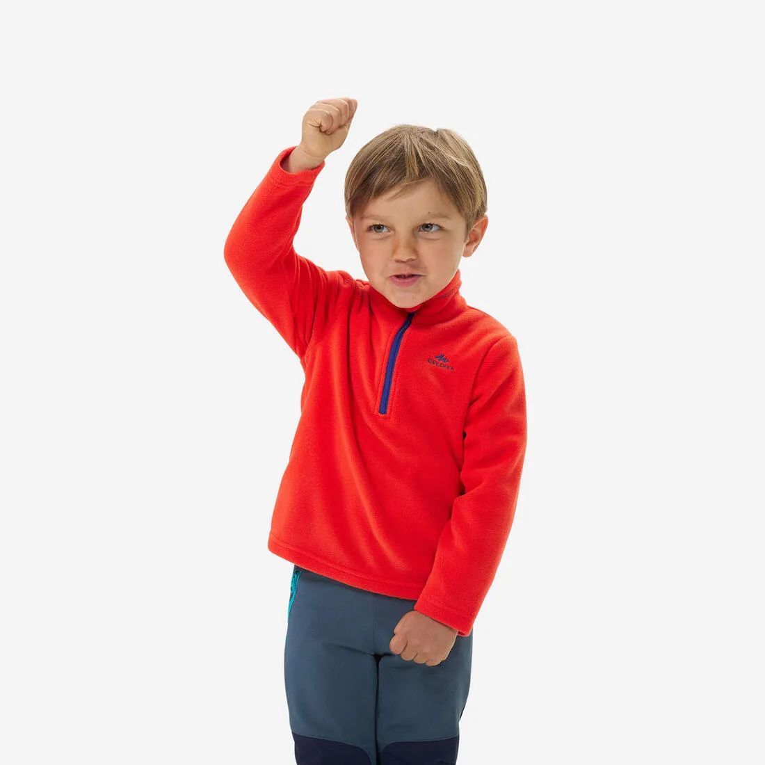 Hiking fleece - MH100 - Green - children 2-6 years