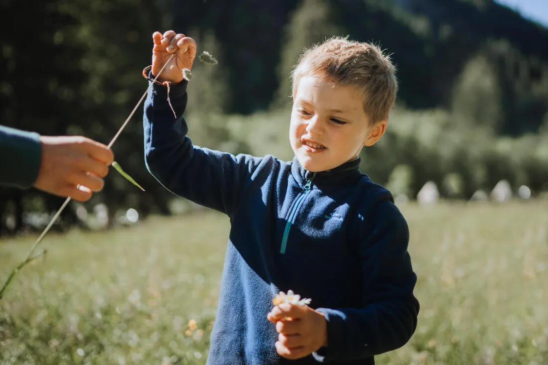 Hiking fleece - MH100 - Green - children 2-6 years