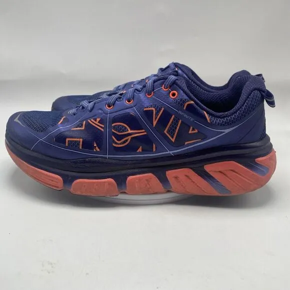 Hoka One One Infinite Shoes Women Size 10 Blue Coral Running Sneakers 3723