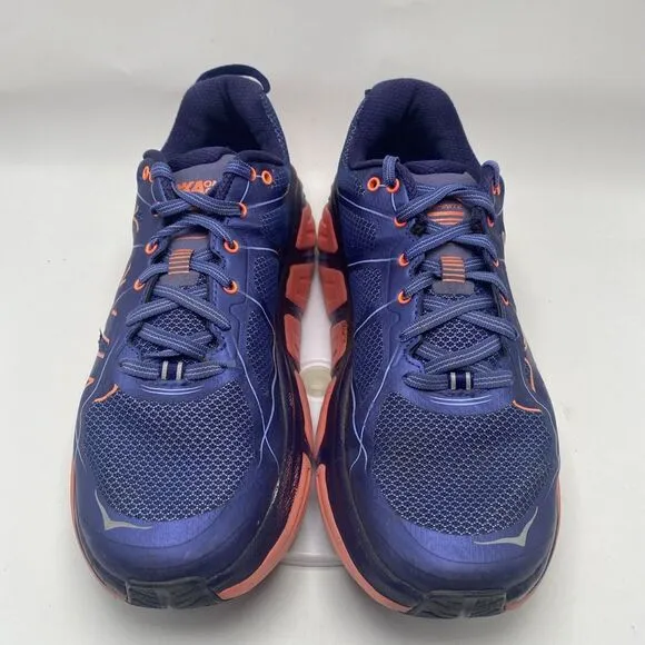 Hoka One One Infinite Shoes Women Size 10 Blue Coral Running Sneakers 3723