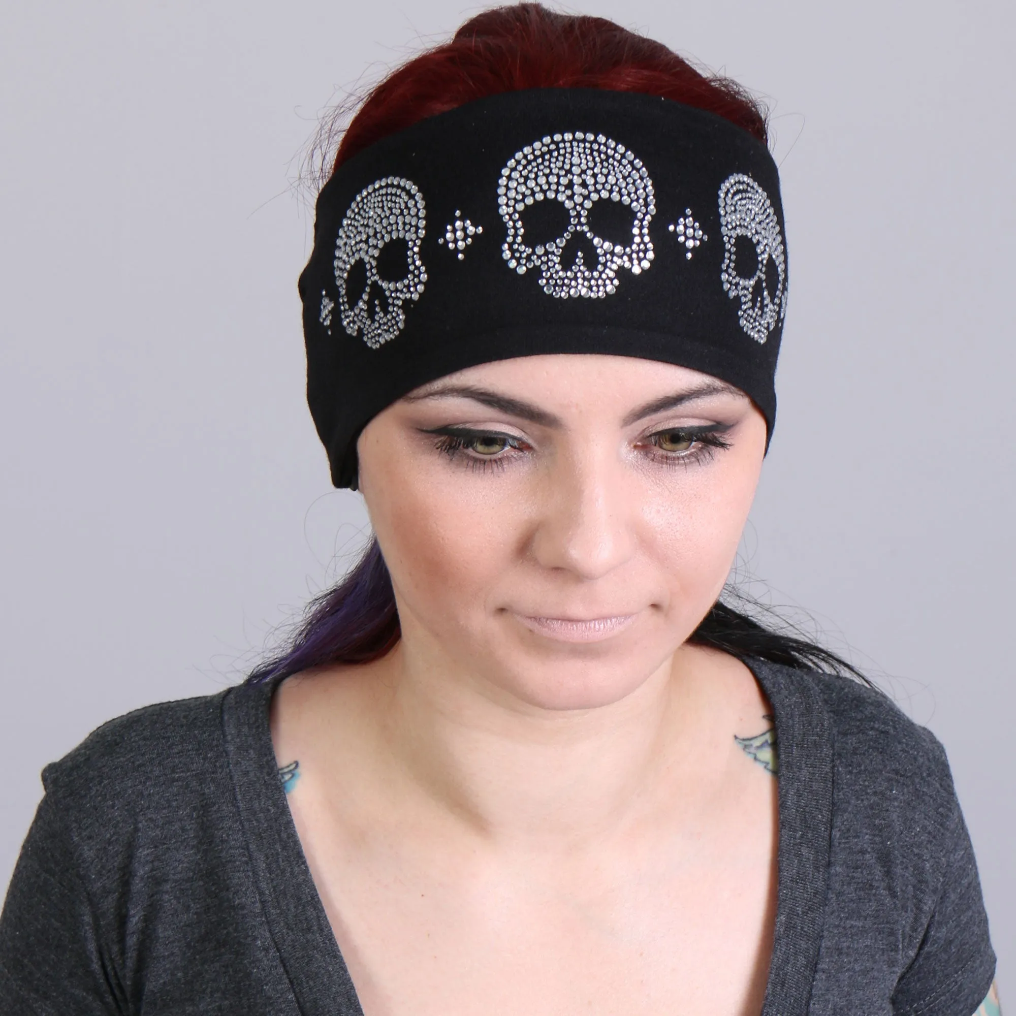Hot Leathers RWC1002 Original Skulls Bling Head Wraps