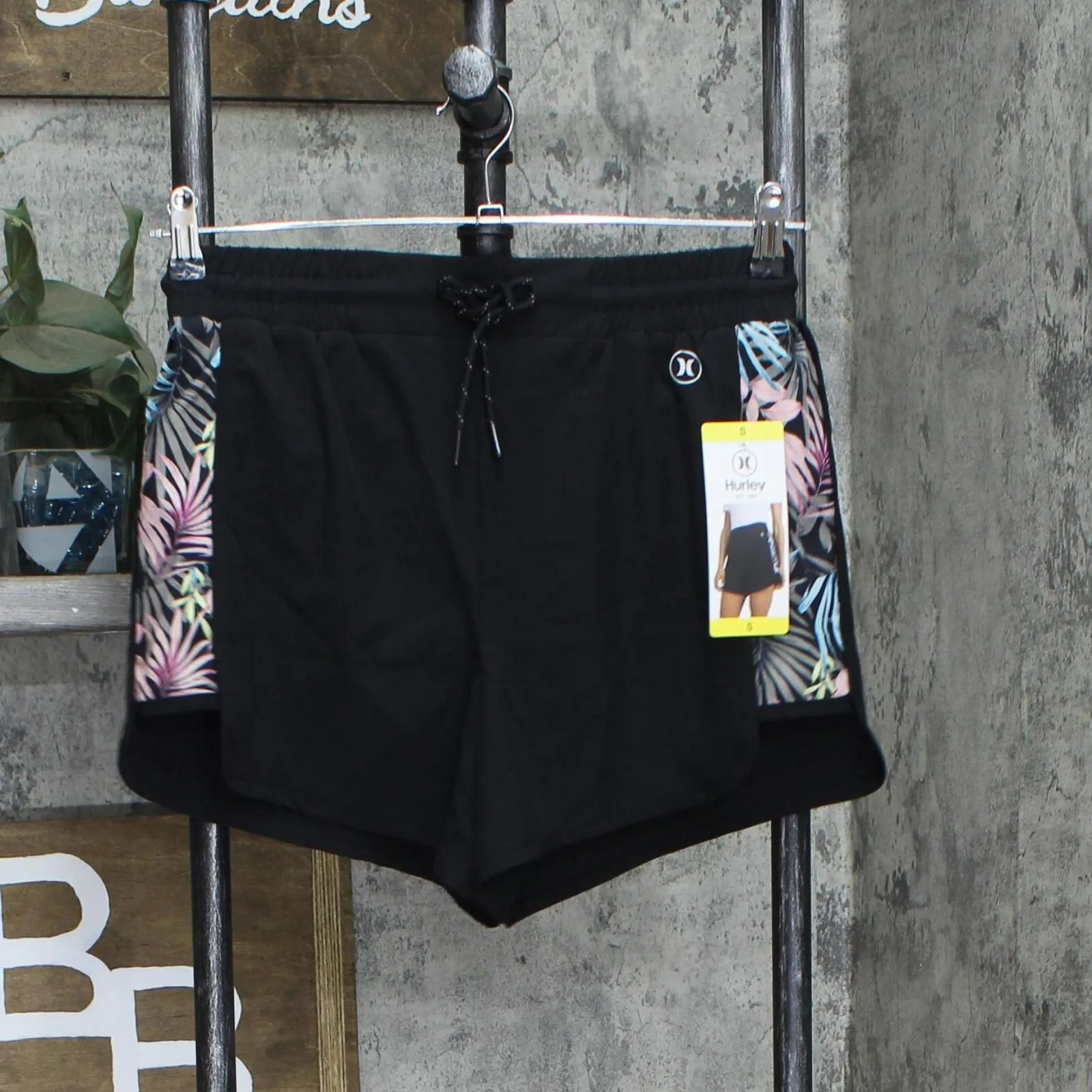 Hurley Womens Woven Running Shorts with Built in Brief 177067