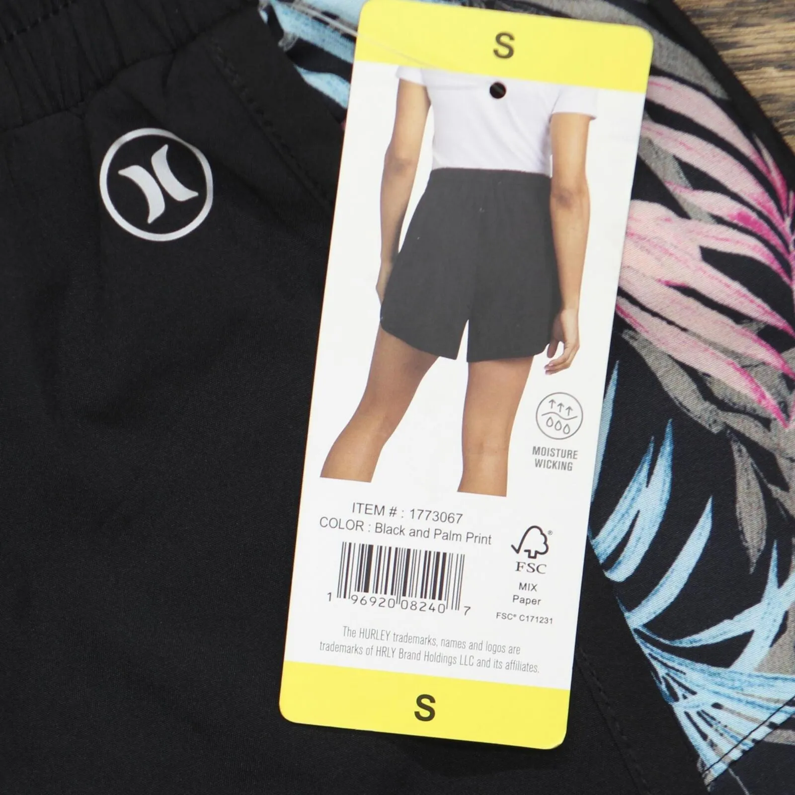 Hurley Womens Woven Running Shorts with Built in Brief 177067