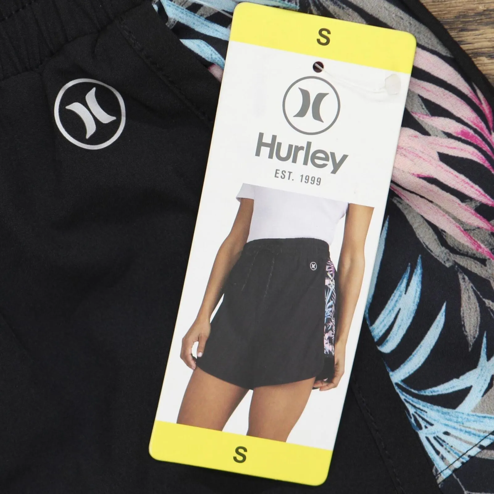Hurley Womens Woven Running Shorts with Built in Brief 177067