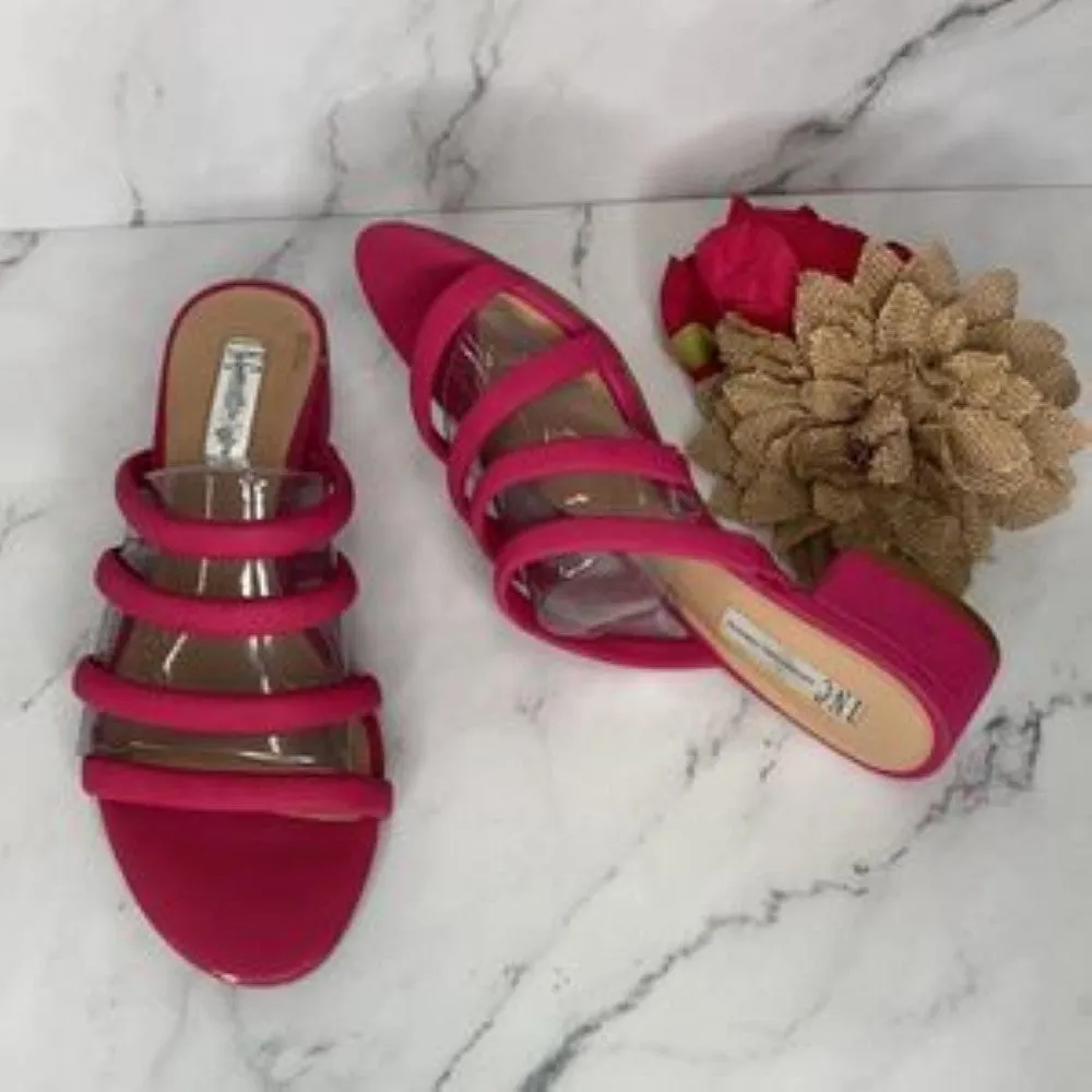 INC Magenta Lamia Block-Heel Sandals 8.5M