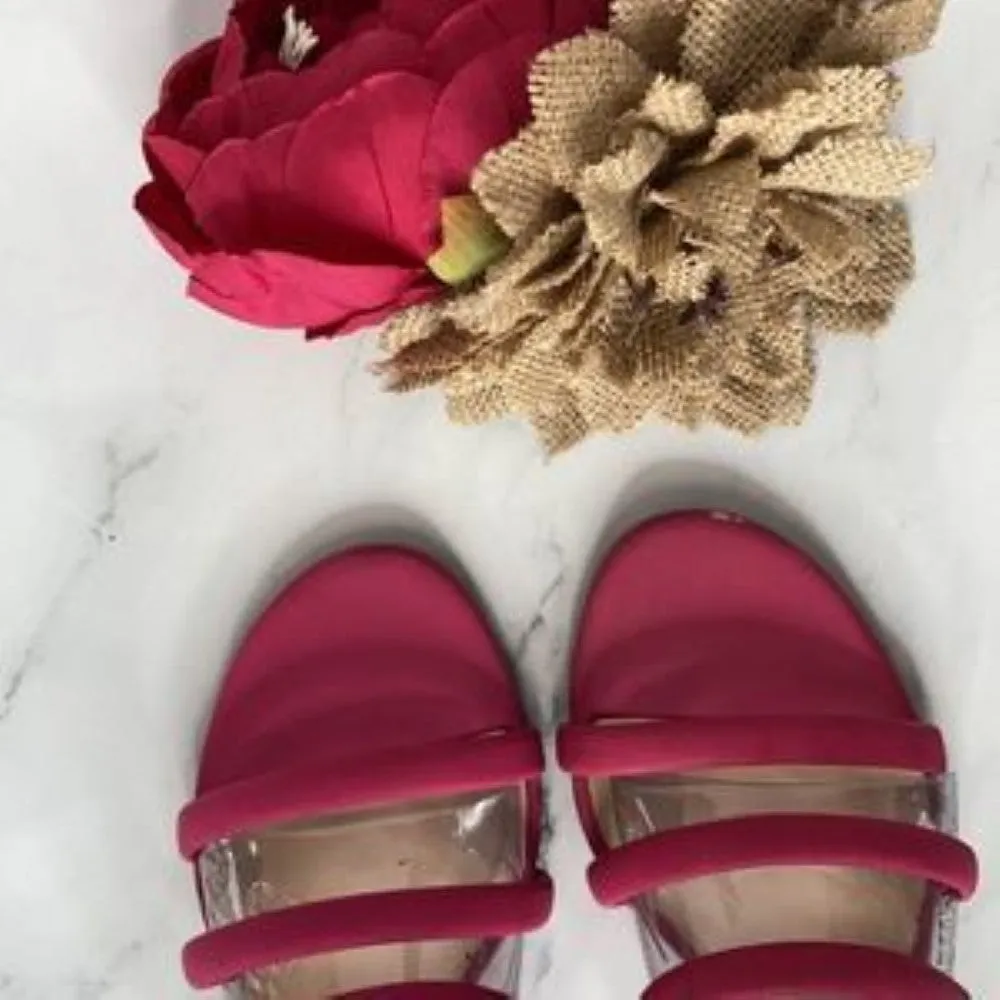 INC Magenta Lamia Block-Heel Sandals 8.5M