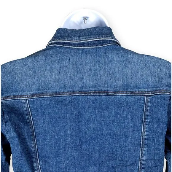 J Brand Harlow Shrunken Blue Denim Jacket XS NWOT