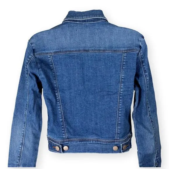 J Brand Harlow Shrunken Blue Denim Jacket XS NWOT