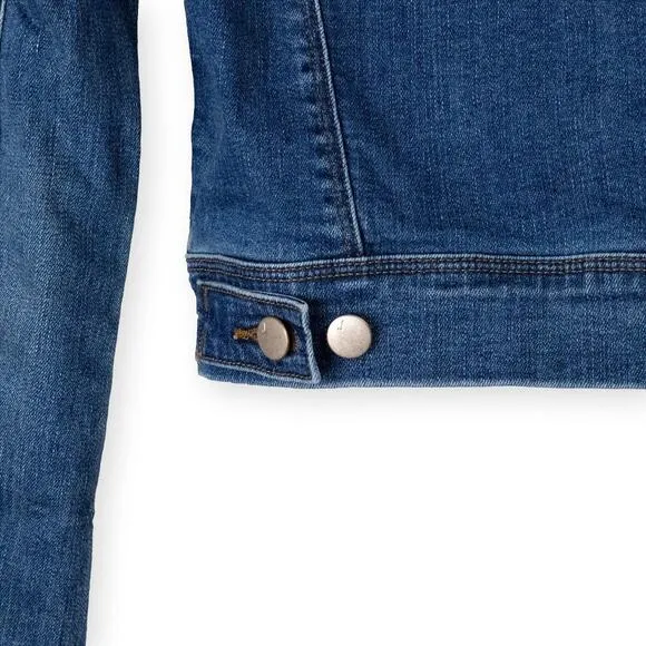J Brand Harlow Shrunken Blue Denim Jacket XS NWOT
