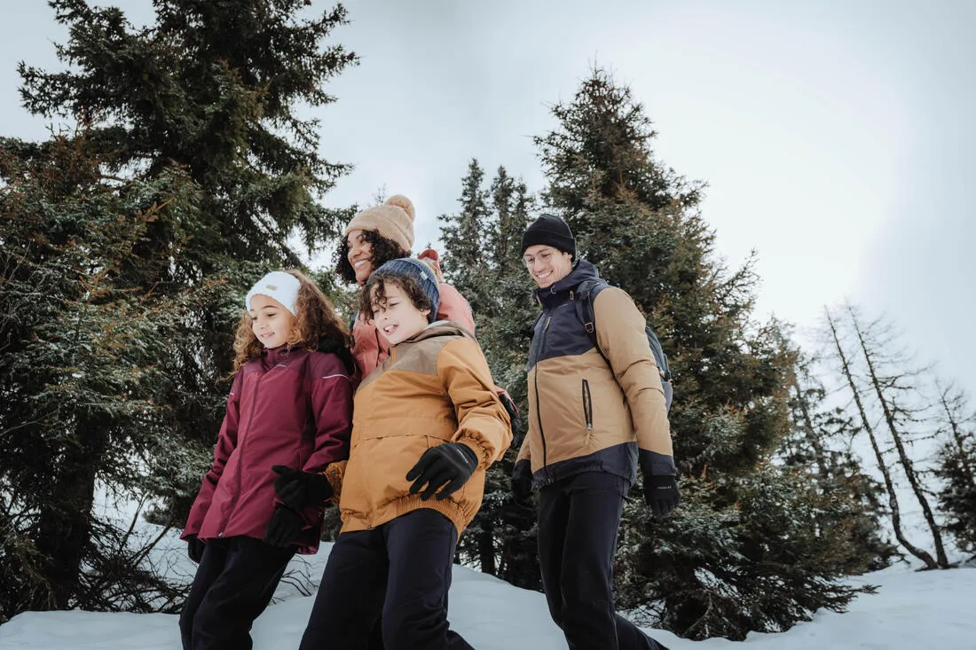 KIDS’ WARM AND WATERPROOF WINTER HIKING JACKET - SH100 -3.5°C - 7-15 YEARS