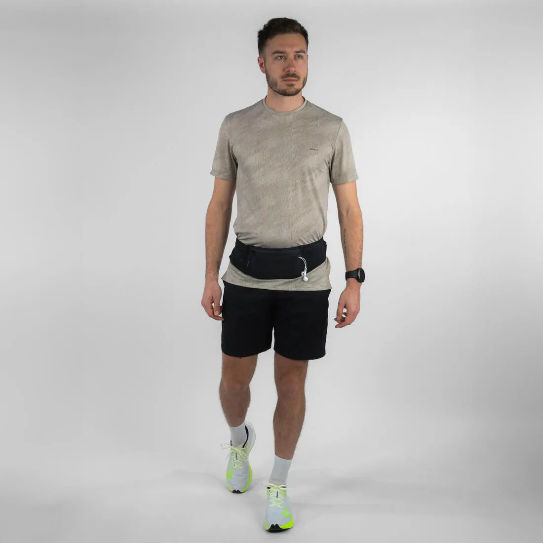 KIPRUN Comfort 2 Unisex Smartphone Running Waistband - Black, 5 pockets