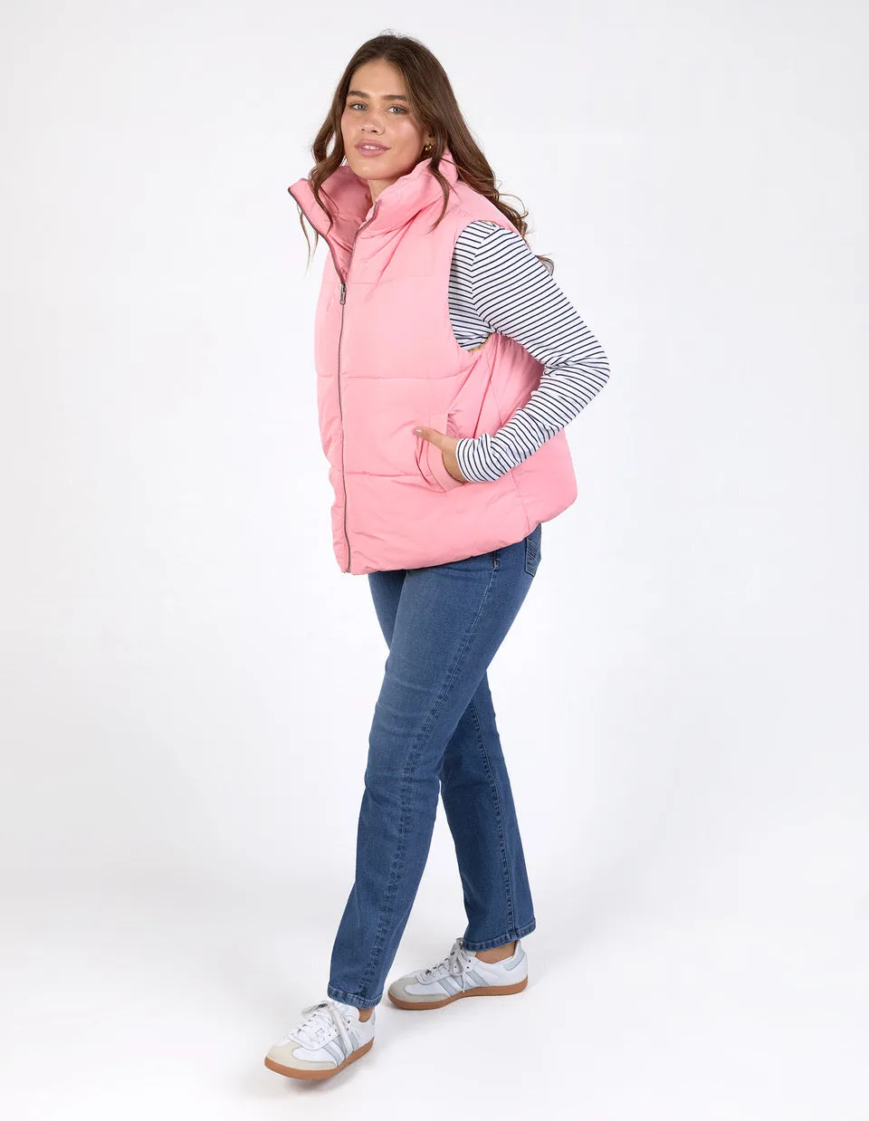 Kit Puffer Vest - Charm Pink