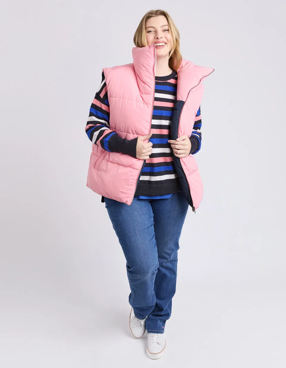 Kit Puffer Vest - Charm Pink