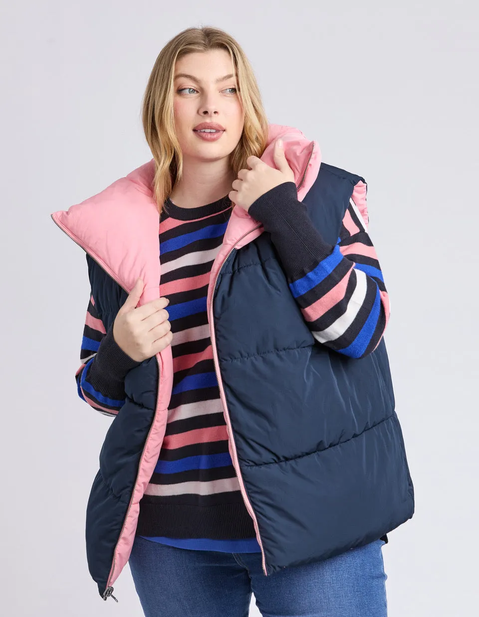 Kit Puffer Vest - Charm Pink