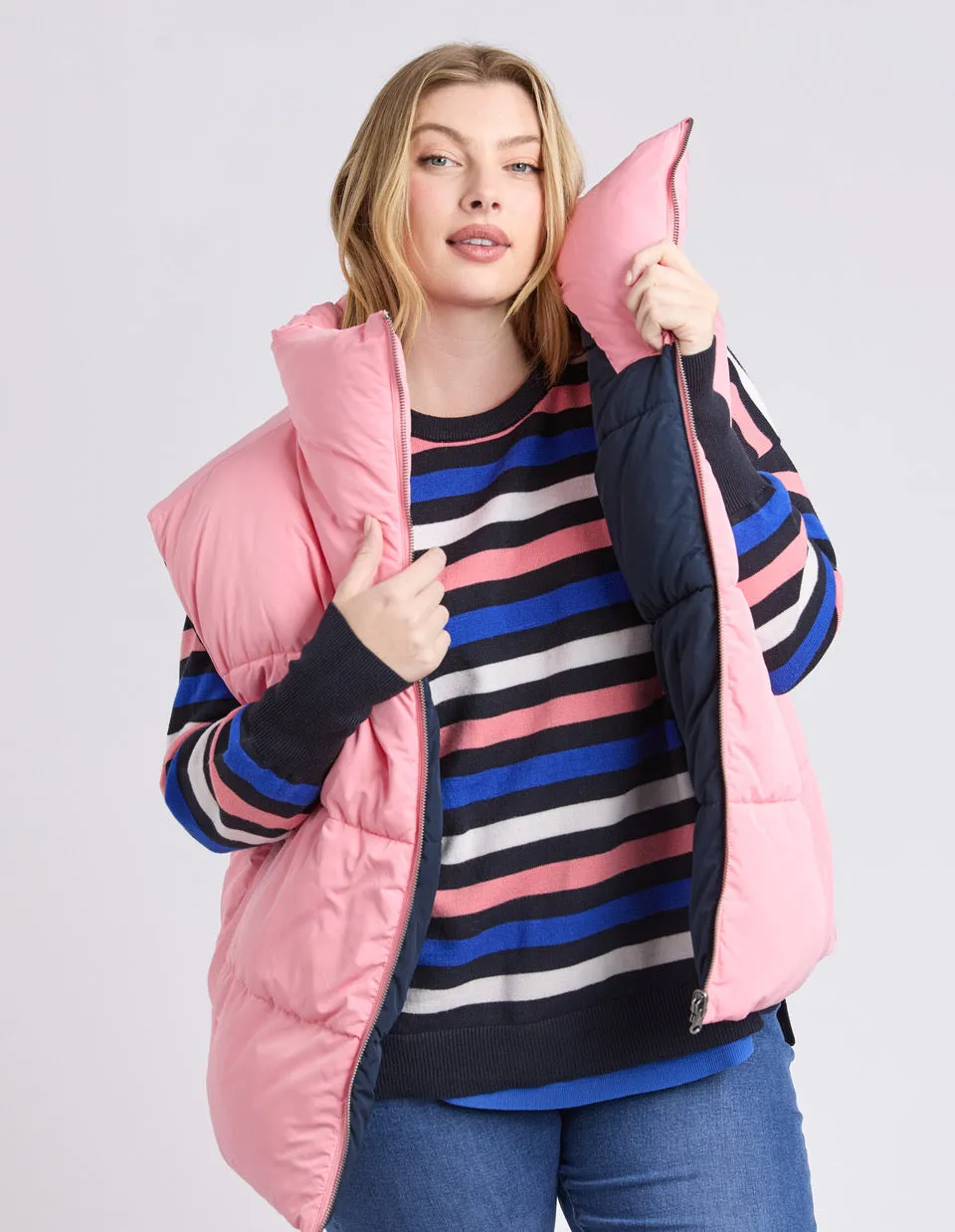 Kit Puffer Vest - Charm Pink