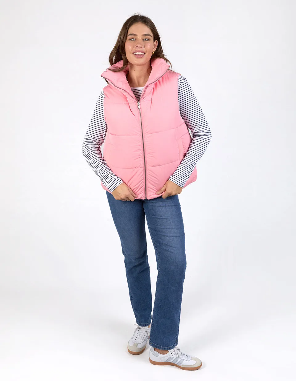 Kit Puffer Vest - Charm Pink