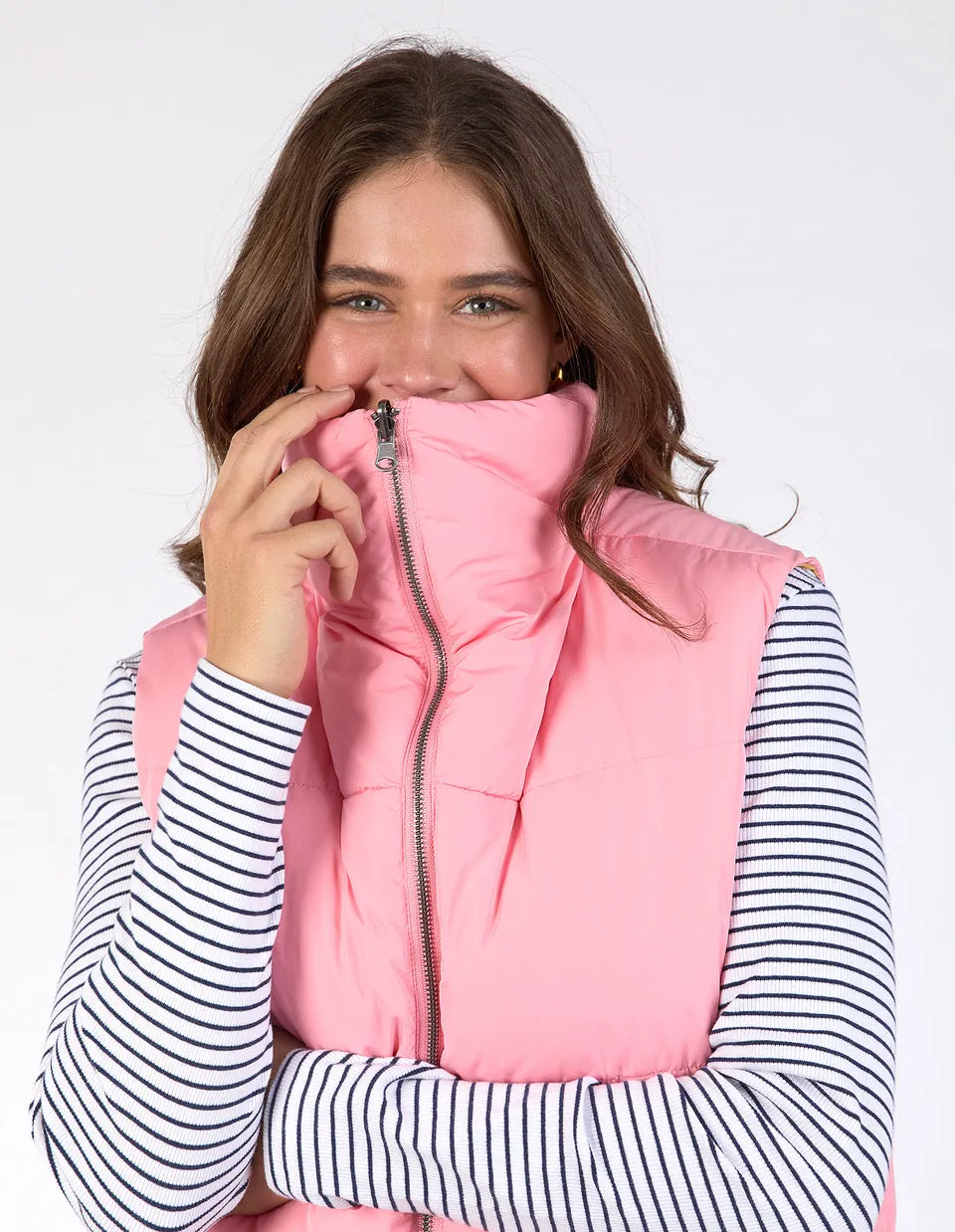 Kit Puffer Vest - Charm Pink