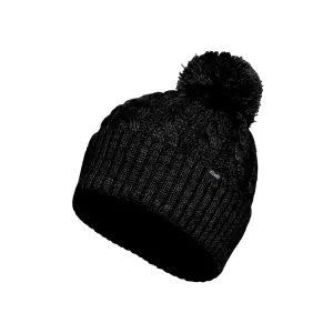 Kombi Black Braidy Merino Pom Pom Junior Hat