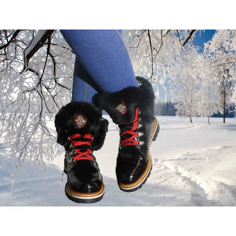 La Thuile Fur Trimmed Hiking Boot