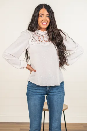 Lace Woven Blouse | Top
