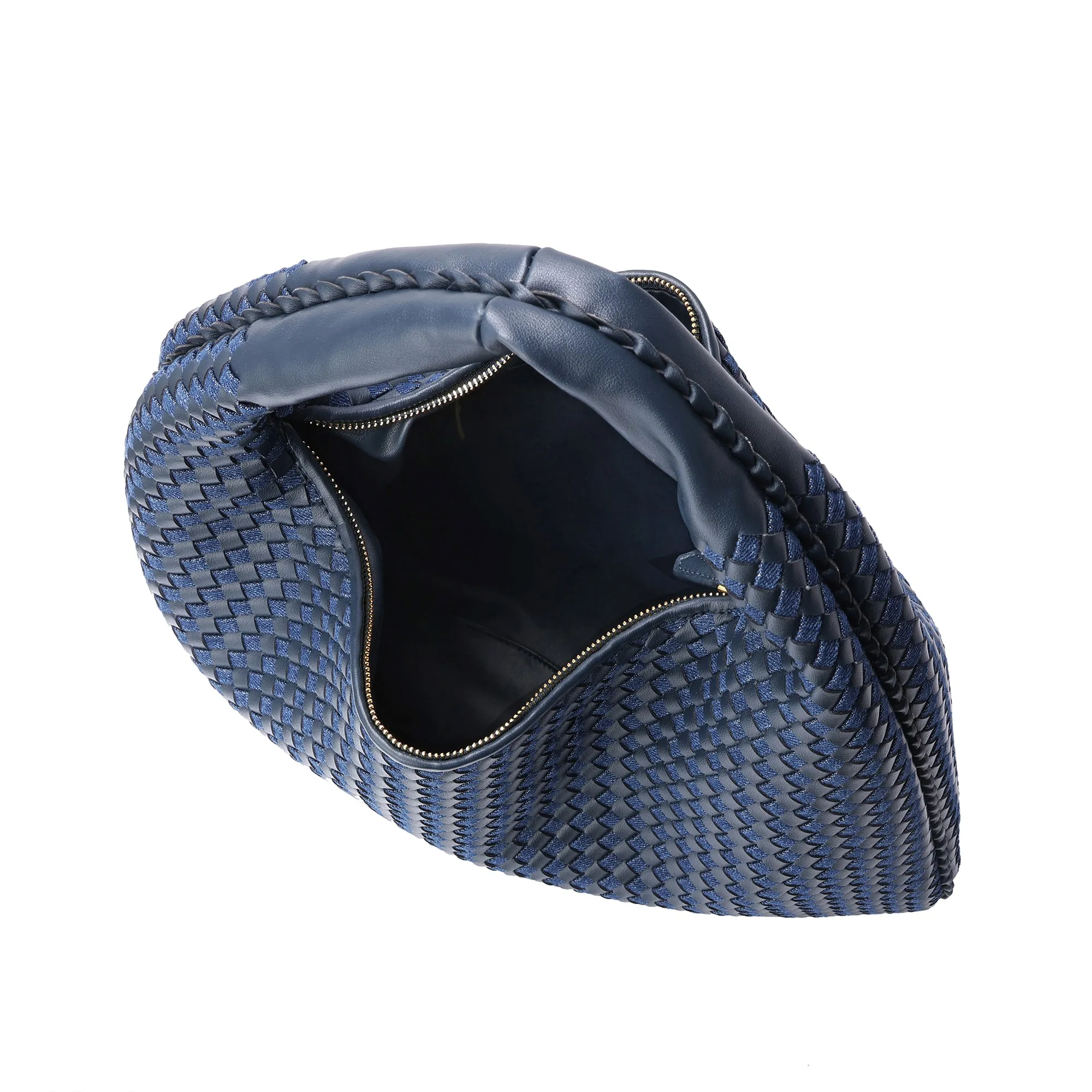 Large Hand-Woven Full-Grain Hobo Bag/Tote