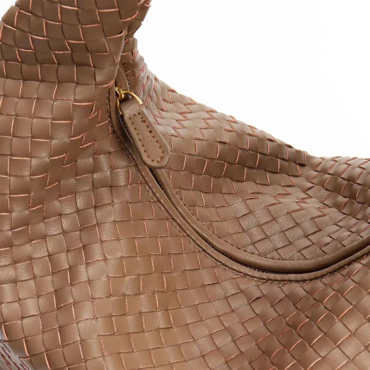 Large Hand-Woven Full-Grain Hobo Bag/Tote