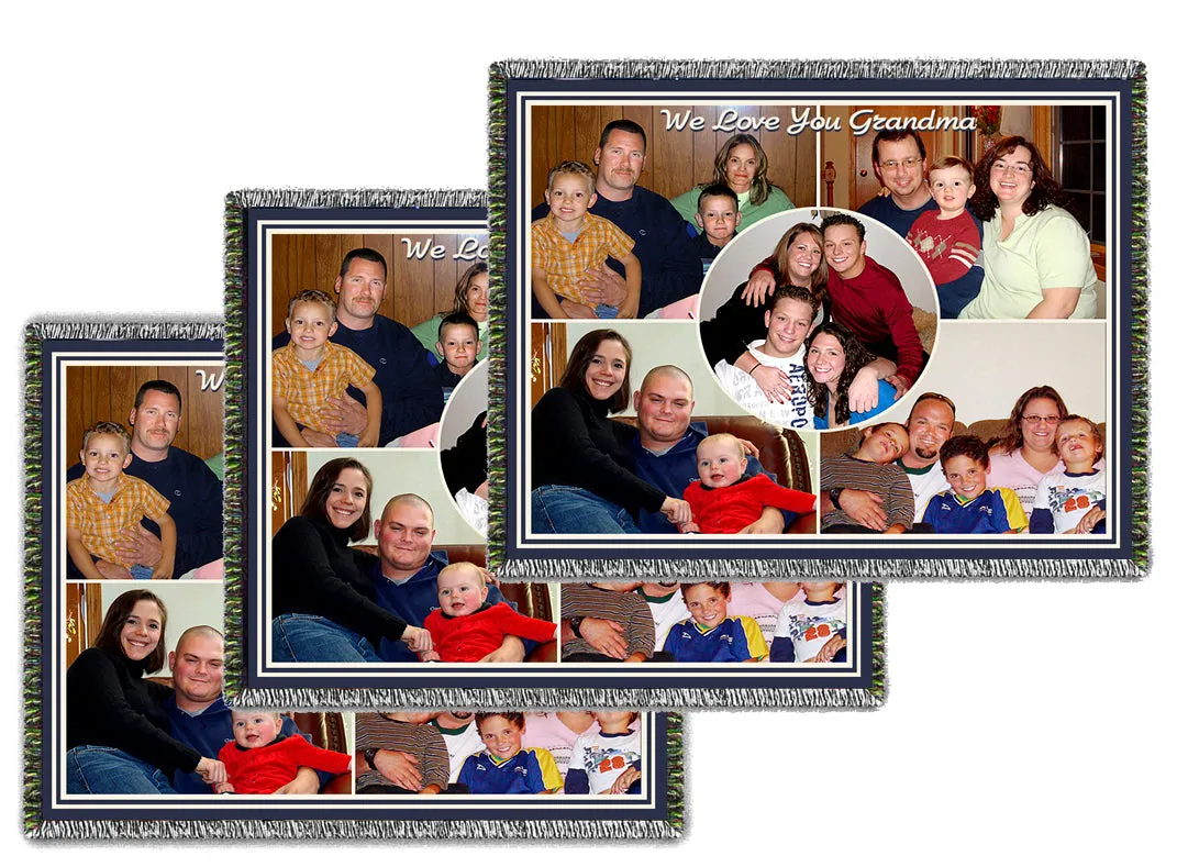 Large Woven Collage Blankets - Volume Discounts