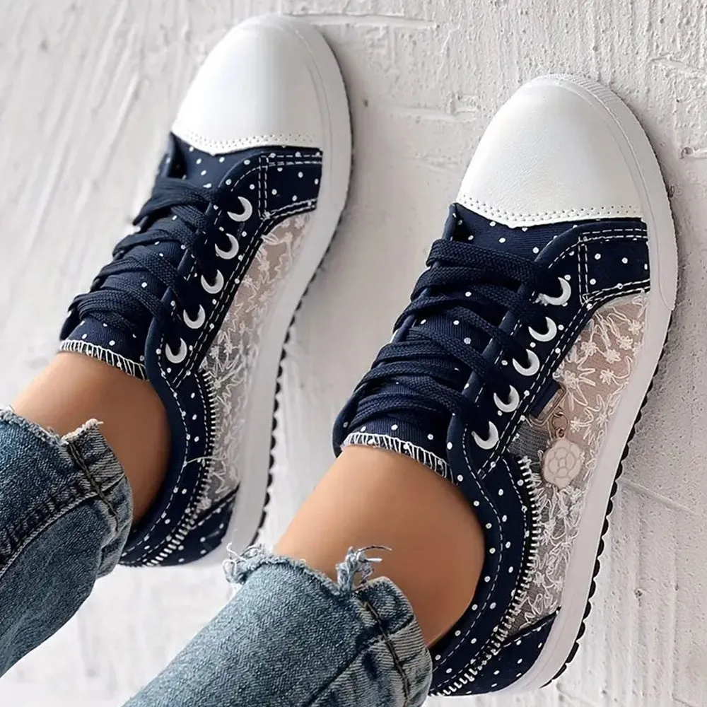 Luna™ | Stylish Lace-Up Sneakers