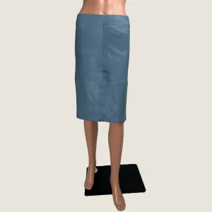 Maria and Cornajo Stretch Lambskin Leather Skirt 6
