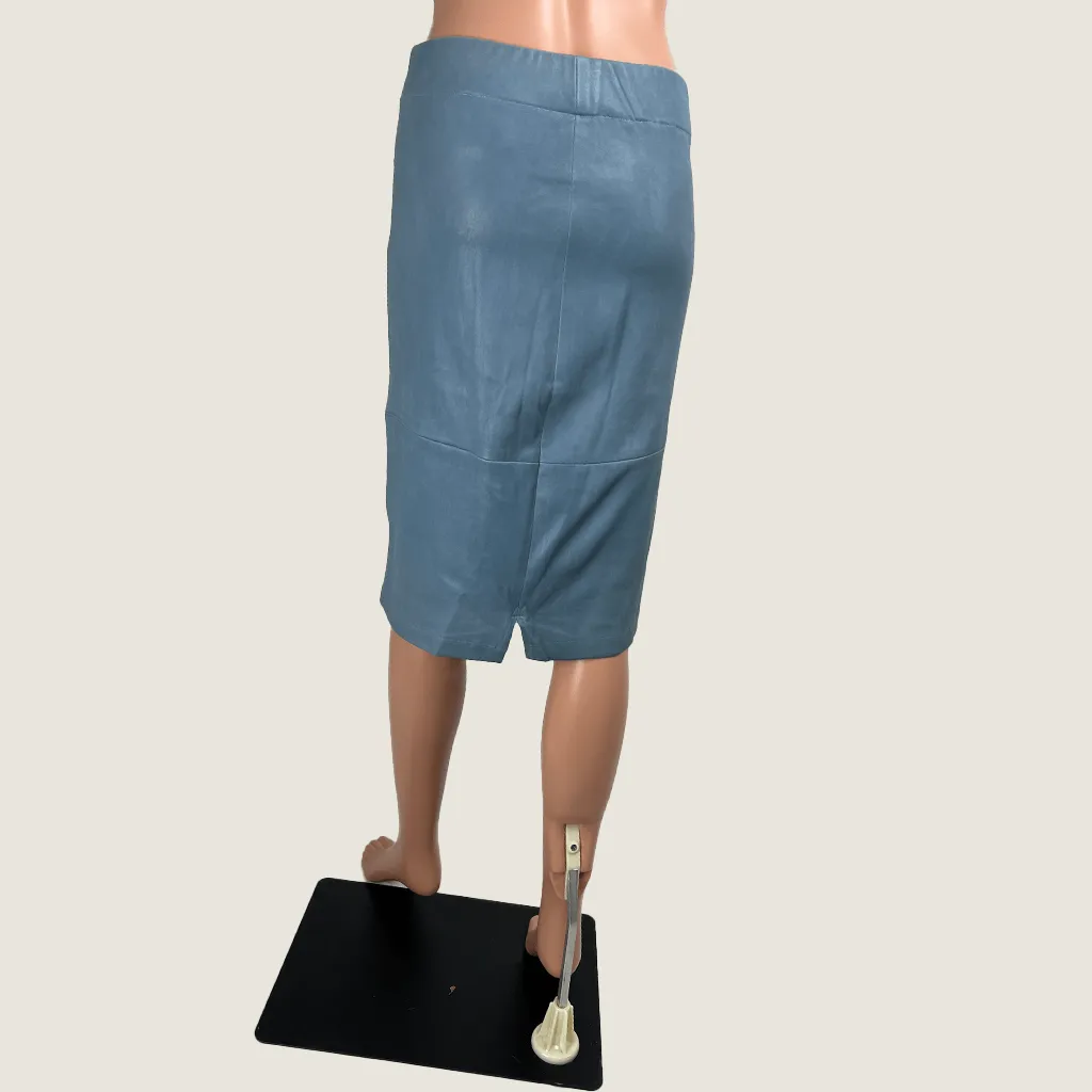 Maria and Cornajo Stretch Lambskin Leather Skirt 6