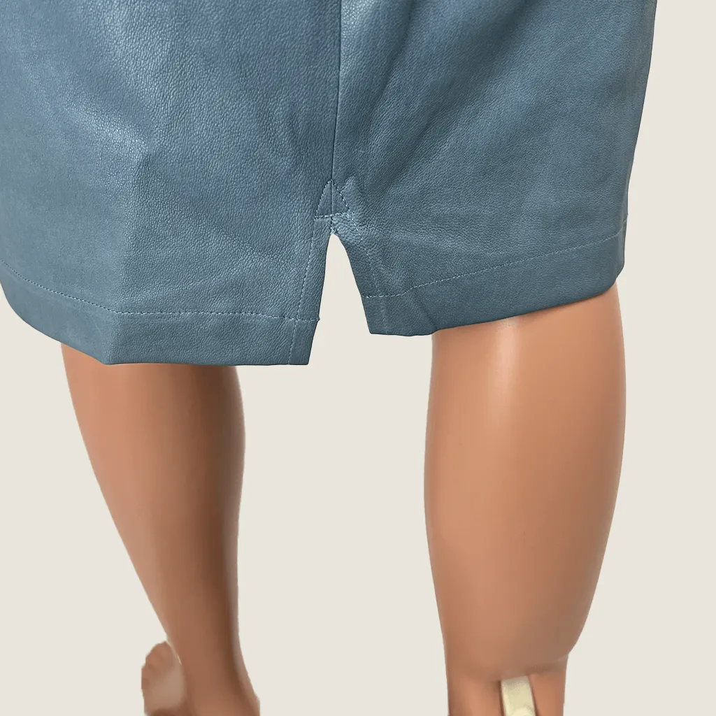 Maria and Cornajo Stretch Lambskin Leather Skirt 6