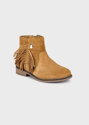 Mayoral Fringe Leather Suede Boots